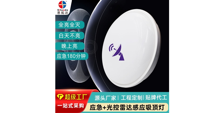 應(yīng)急+光控雷達感應(yīng)吸頂燈